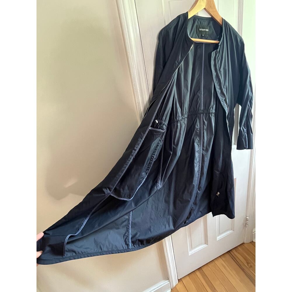 Luciano Choi Luxury Tech Parka / Lightweight Trench - US L - 💎 Rhinestone Zip - Picture 6 of 10